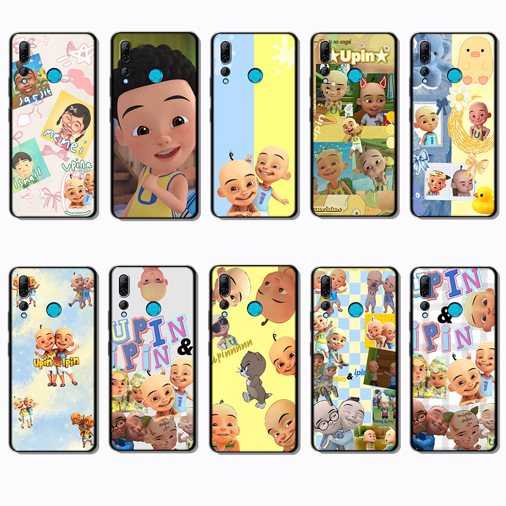 สําหรับ 3c Huawei Y6s Y6 Pro Y7 Y9 Prime NS64 upin ipin เคสโทรศัพท์สีดํานุ่มแฟชั่น