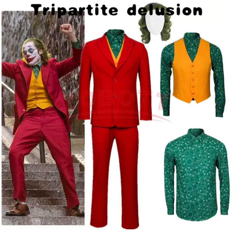 C 《627》Cos Movie Joker Male Cosplay Costume