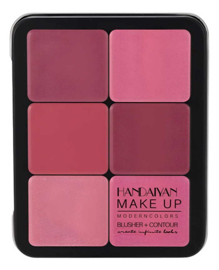 Handaiyan3-in-1 Matte Blush,คอนซีลเลอร์และคอนทัวร์พาเลท e49