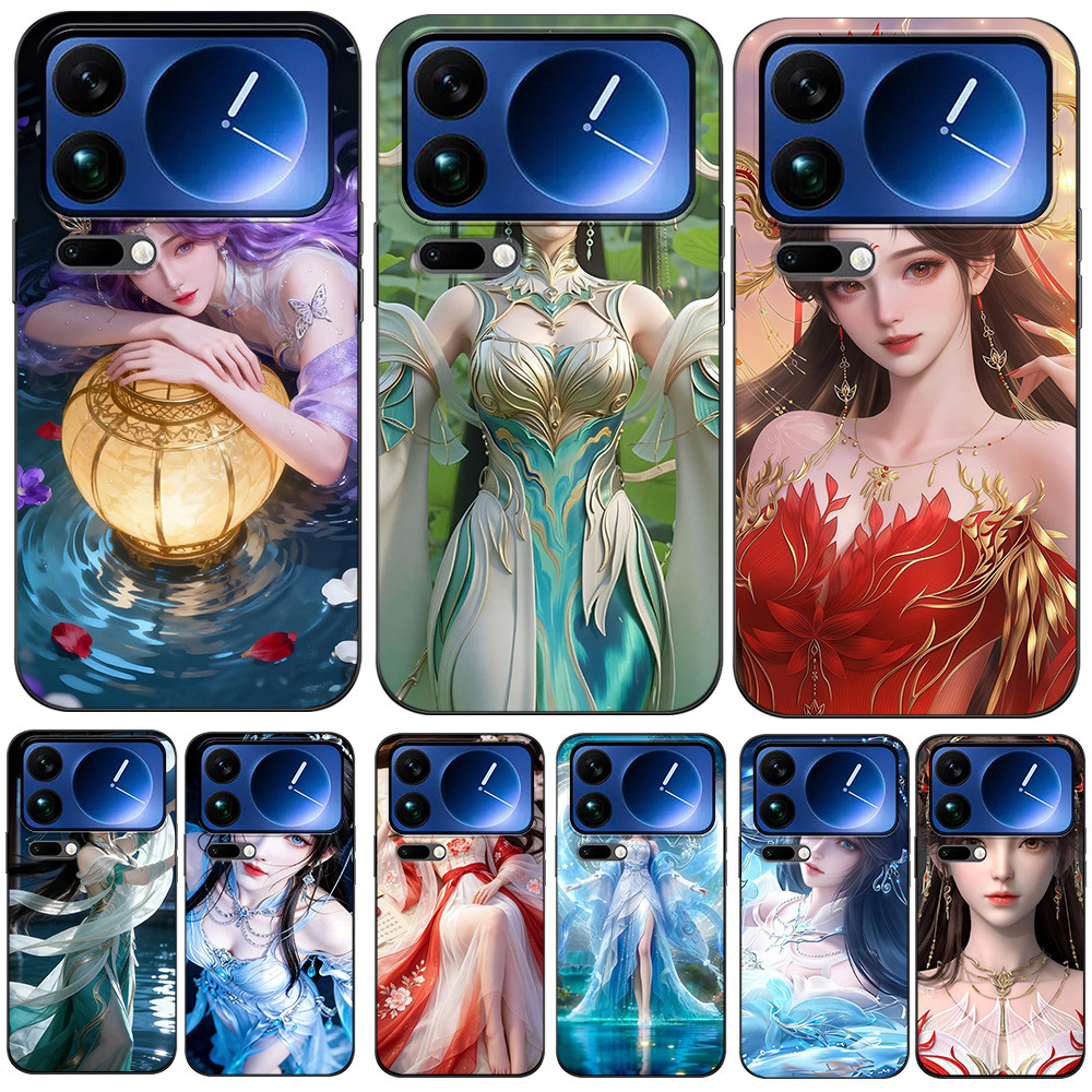 สําหรับ XIAOMI 17PRO MAX 5G กรณีซิลิคอนสีดํา tpu กรณีพระเจ้า F1 dollar racing อะนิเมะการ์ตูน