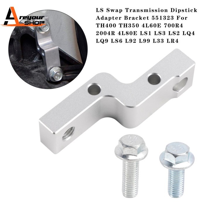 Transmission Dipstick Adapter Bracket 551323 for TH400 TH350 4L60E 700R4 2004R