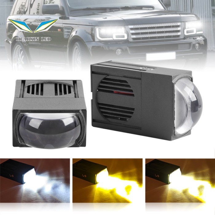 2.5-inch Bi-Led Projector Car Grille Light Spotlight 9-60V Motorcycle Axiliary Dual Beam Running Li