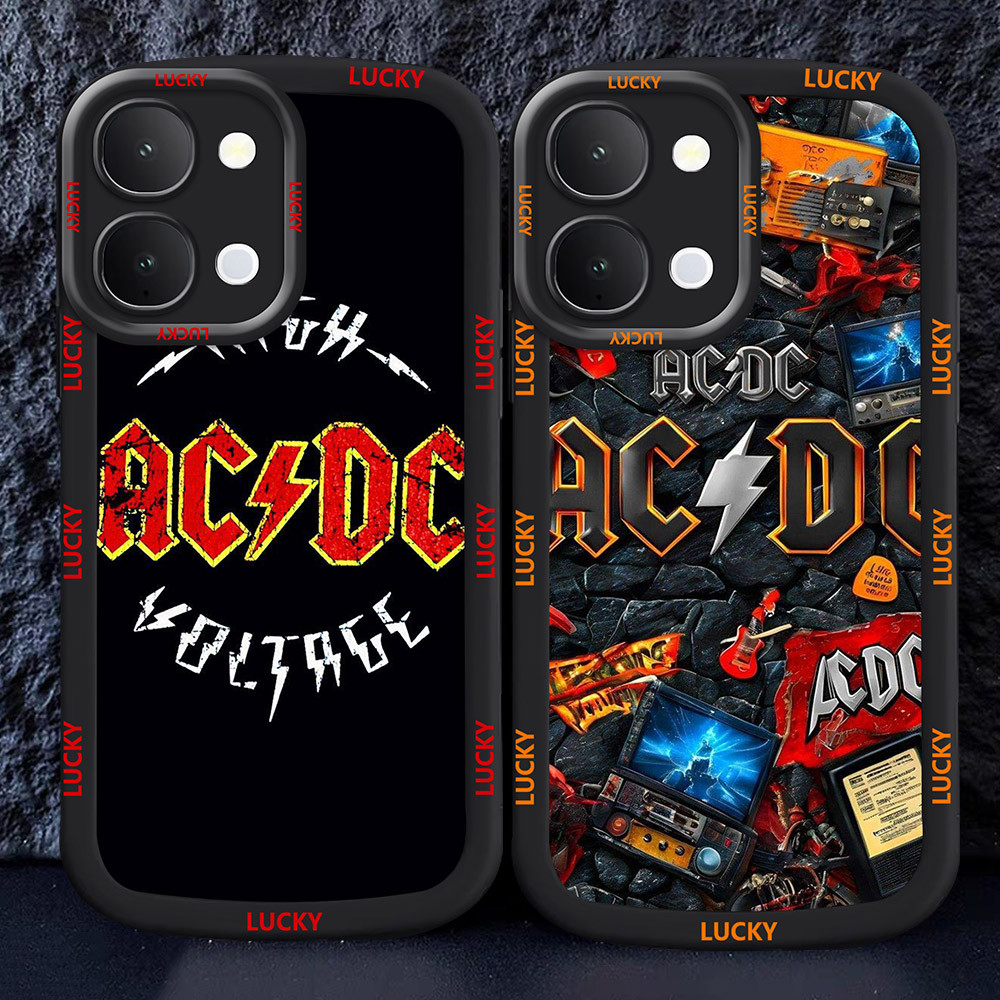 อ่อนนุ่มเคสโทรศัพท์หรับ VIVO Y02 Y02a Y02t Y02S Y22 Y22S Y35 M57 ACDC Band