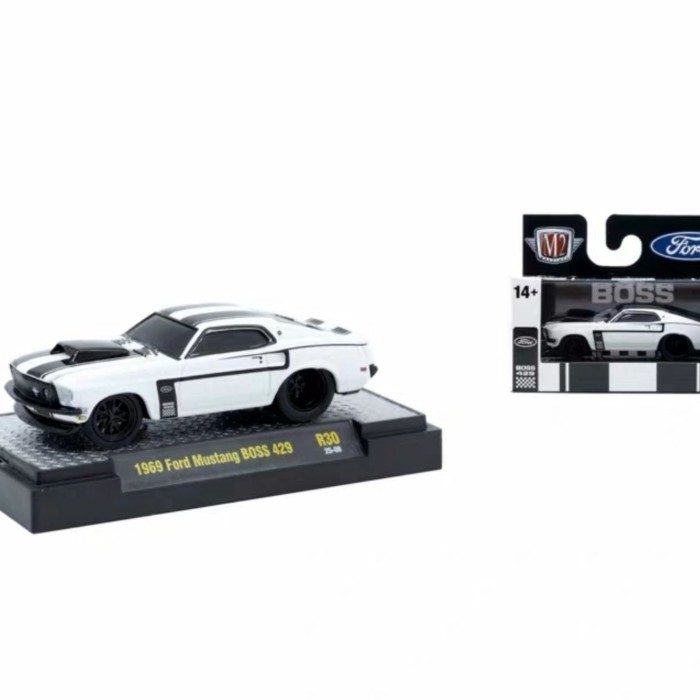 M2 1/64 1969 Ford Mustang BOSS 429 Ford Mustang โมเดลรถโลหะผสม