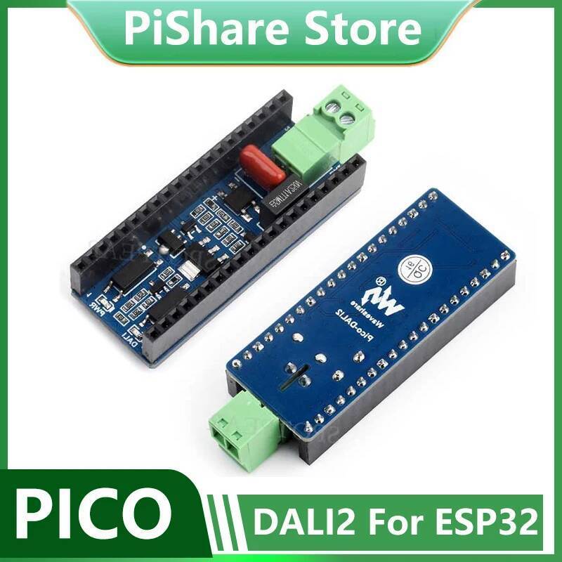 Pico-DALI2 บอร์ดขยายสําหรับ ESP32 C6 S3 DALI Pico บอร์ดควบคุมหลักการสื่อสารควบคุม LED หลาย