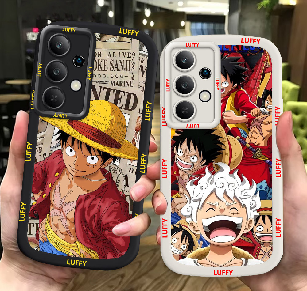 G44 One_Pieces_Lu_ffy ขาวดำเคสโทรศัพท์หรับ Samsung FE A22 S23 S21 Plus Ultra ปก
