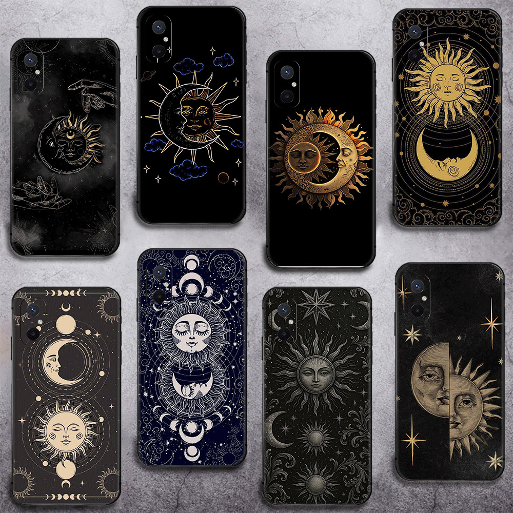 สําหรับ Xiaomi POCO F5Pro C65 C55 F5 X5 Pro X5 M6 F6 Pro TPU สีดําเคสโทรศัพท์นุ่มฝาครอบป้องกัน Sun M