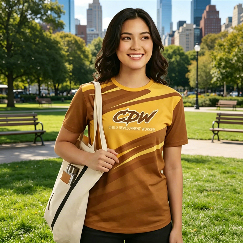 CDW ผู้หญิง T เสื้อรอบคอ, Full Sublimation แขนสั้น, Casual สบายทุกวันสวมใส่สุภาพสตรี Tee