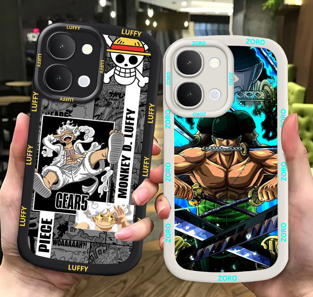 G57 Zoro One_Pieces ขาวดำเคสโทรศัพท์หรับ VIVO Y02 Y02t Y02S Y02a Y35 Y22 Y22S ปก