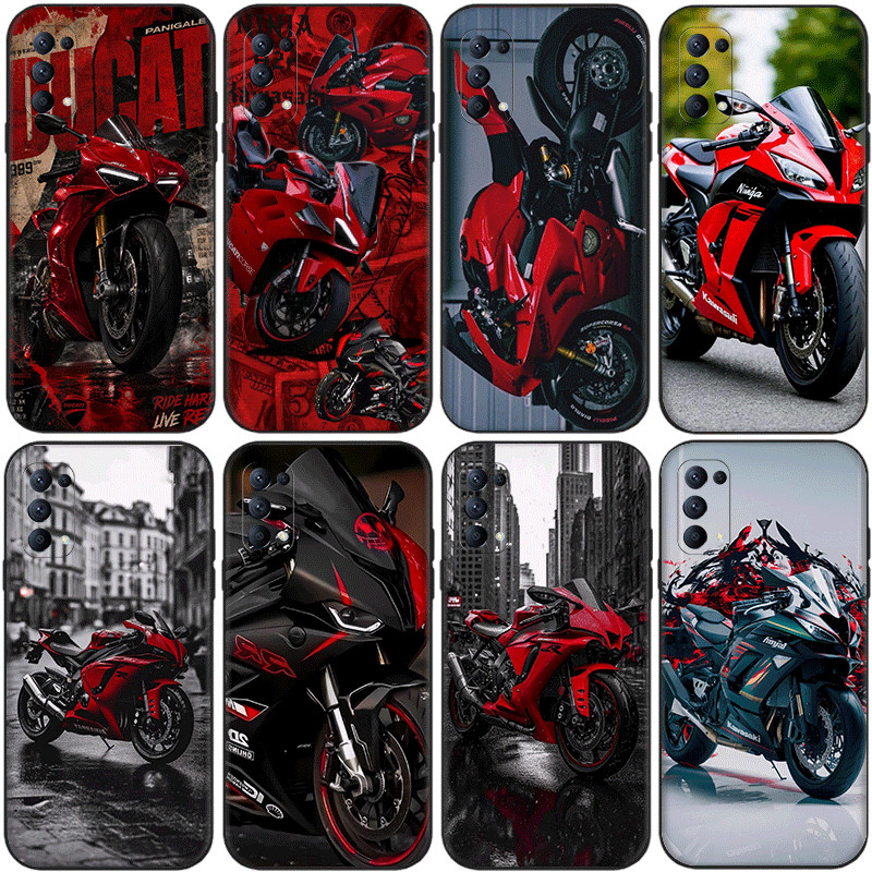 KAWASAKI OPPO A80 A83 A1 A91 F15 A92 A72 A52 A92S A93 A94 A95 A96 K12X ความเข้ากันได้TPUสีดําปลอกเคส