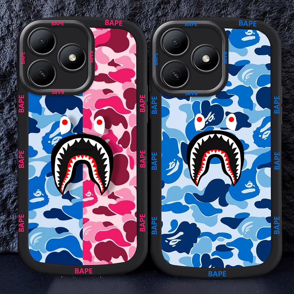อ่อนนุ่มเคสโทรศัพท์หรับ Realme 11 C55 C53 9i 11X C51 5G M52 ba_pe shark