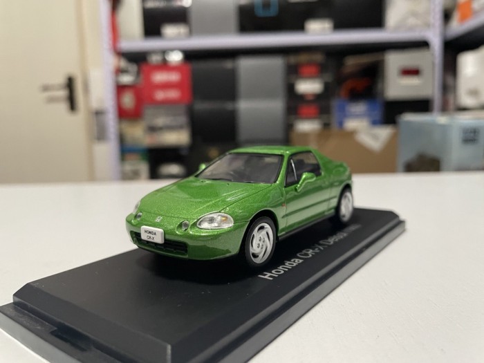 1: 43 Norev Honda Honda CR-X EG2 Delsol 1992 CRX รถรุ่นสีเขียว