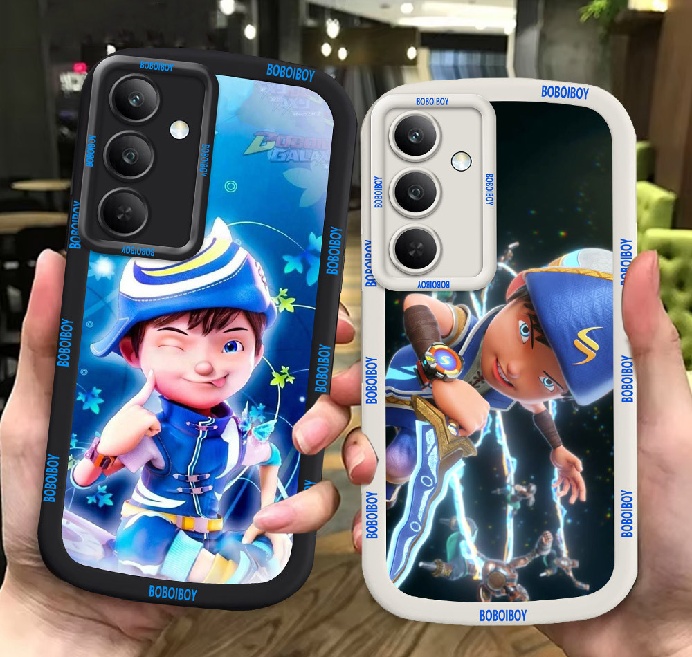 G69 BoBoiBoy ขาวดำเคสโทรศัพท์หรับ Samsung A56 S24 A25 S25 S22 A36 Ultra Plus 5G ปก