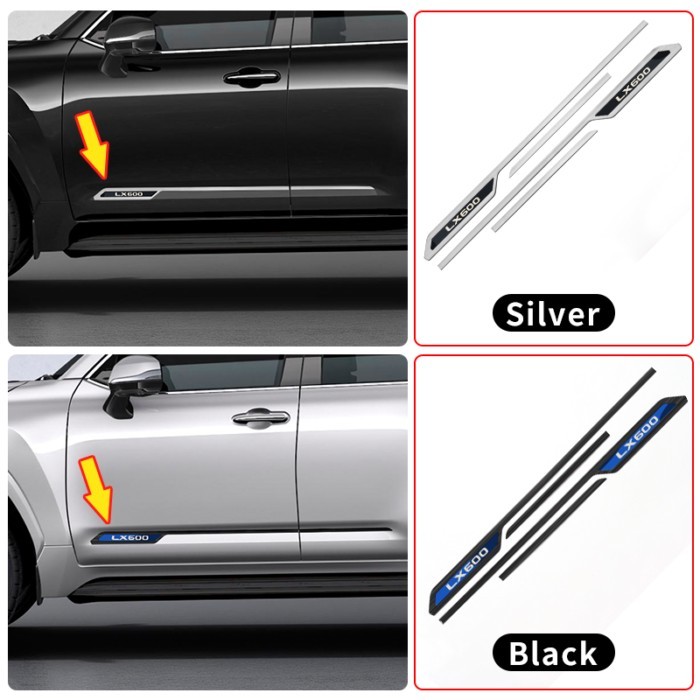 For 2022-2026 Toyota Lexus LX600 LX700 600 700 Body Side Molding Anti Scratch Protection Kit Easy I