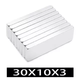 20ขึ้น แม่เหล็ก ขนาด 30*10*3mm แม่เหล็กแรงสูง นีโอไดเมียม 30mm x 10mm x 3mm Magnet Neodymium แม่เหล็กแรงสูงรูปสี่เหลี