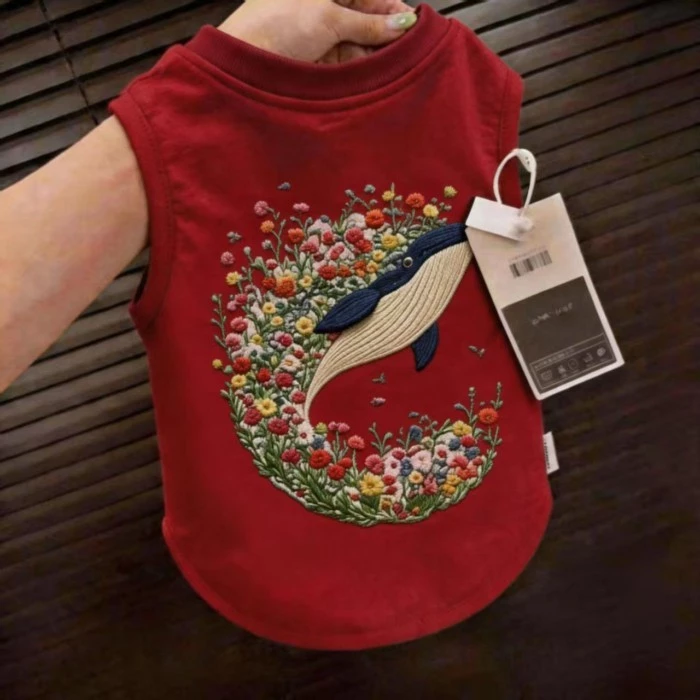 [คลังสินค้าพร้อม ข้อเสนอพิเศษ] สัตว์เลี้ยงฤดูร้อนบางเสื้อกั๊กป้องกันปุยสุนัขแมวระบายอากาศเย็นเสื้อผ้าน่ารัก