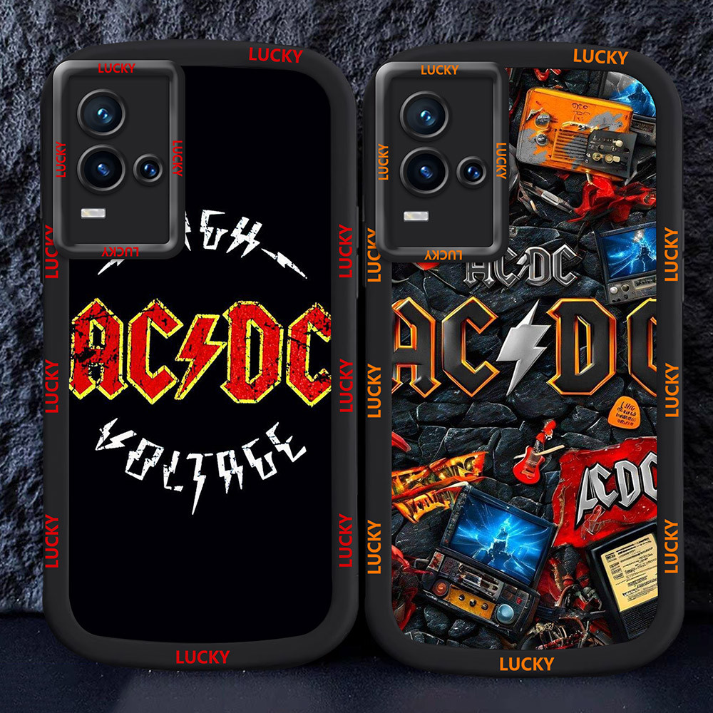 อ่อนนุ่มเคสโทรศัพท์หรับ VIVO Y21a Y21 Y21t Y33t Y21s Y33s Y21g M57 ACDC Band