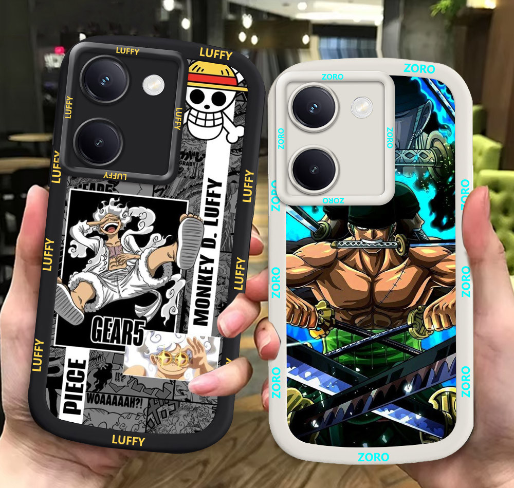 G57 Zoro One_Pieces ขาวดำเคสโทรศัพท์หรับ VIVO Y27S Y36 V30 Pro V29E 5G ปก