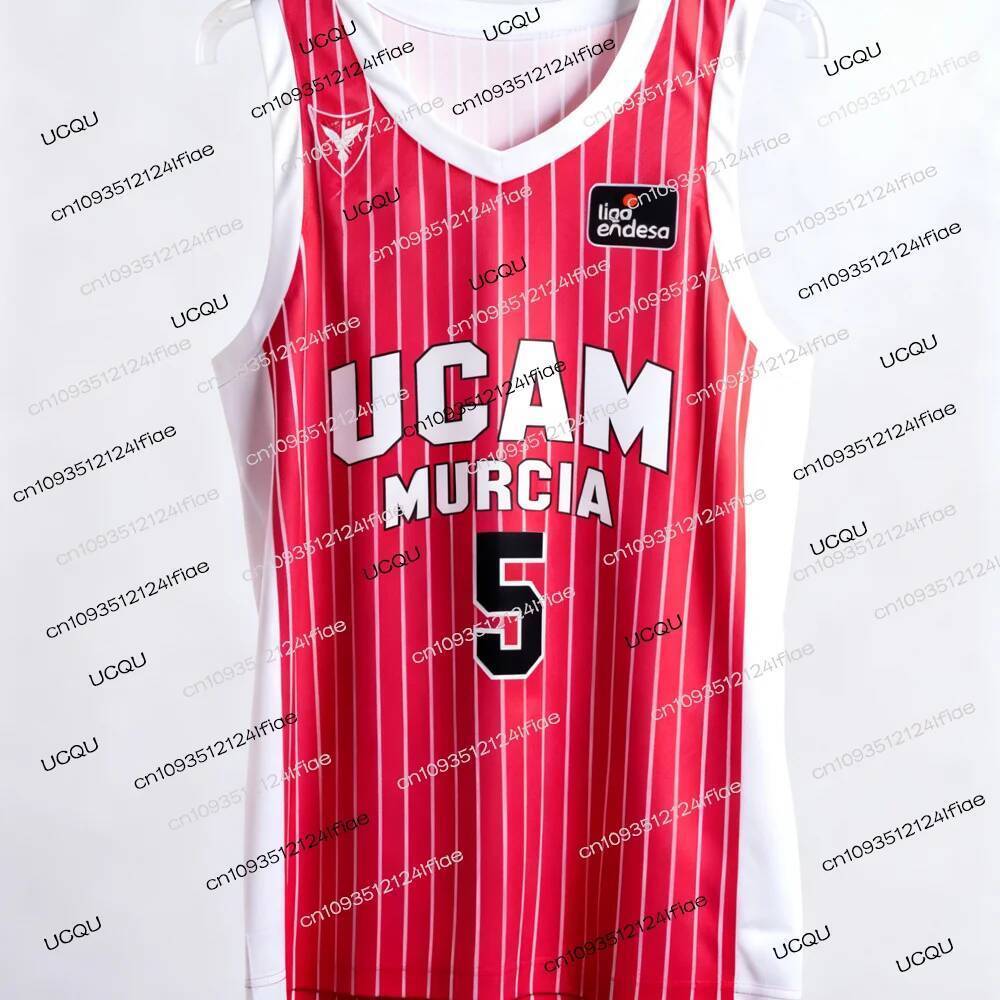 2025 ใหม่สเปนบาสเกตบอล 25/26 UCAM Murcia บาสเกตบอลเกม Jersey พัดลมพิเศษ Jersey Kit บาสเกตบอล Quick D