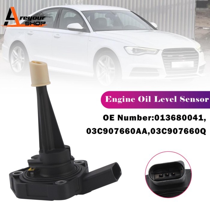Areyourshop Engine Oil Level Sensor 03C907660AA for Audi A4 B8 A5 A6 C7 A7 A8 D4 Q5 Q7 3.0D