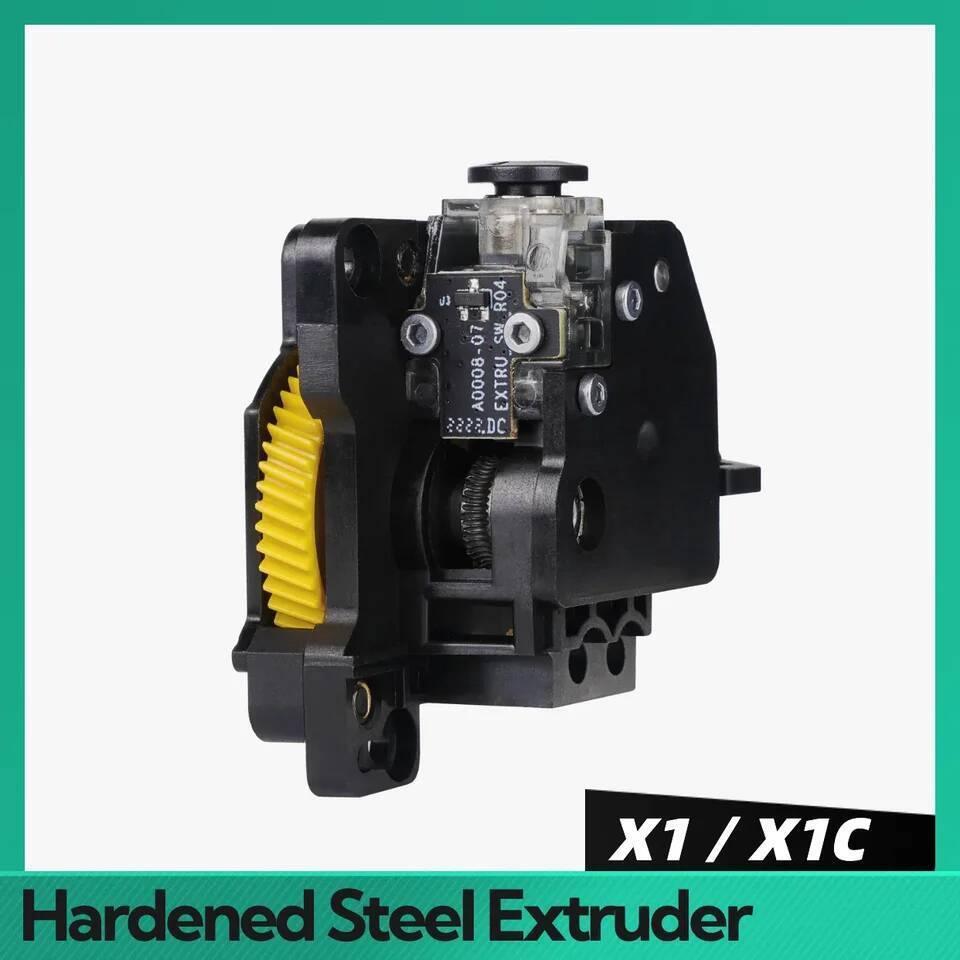 เหล็กแข็ง Extruder สําหรับ Bambu Lab X1 X1C 3D เครื่องพิมพ์ Extruder สําหรับ Bambu P1P เกียร์สแตนเลส