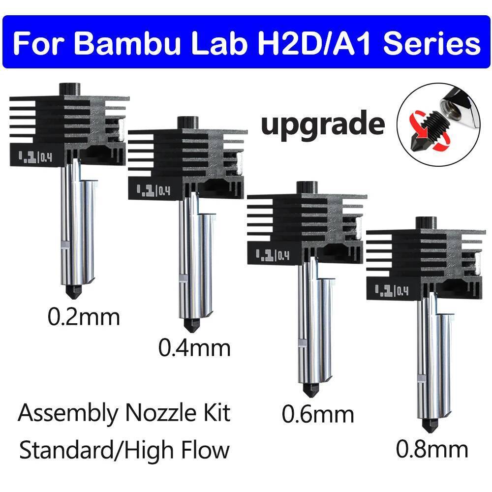 สําหรับBambu Lab H2D Hotend 0.4 มม.คุณภาพสูงFastการพิมพ์อัพเกรดHotend Quick SwapสําหรับBambu Lab H2d