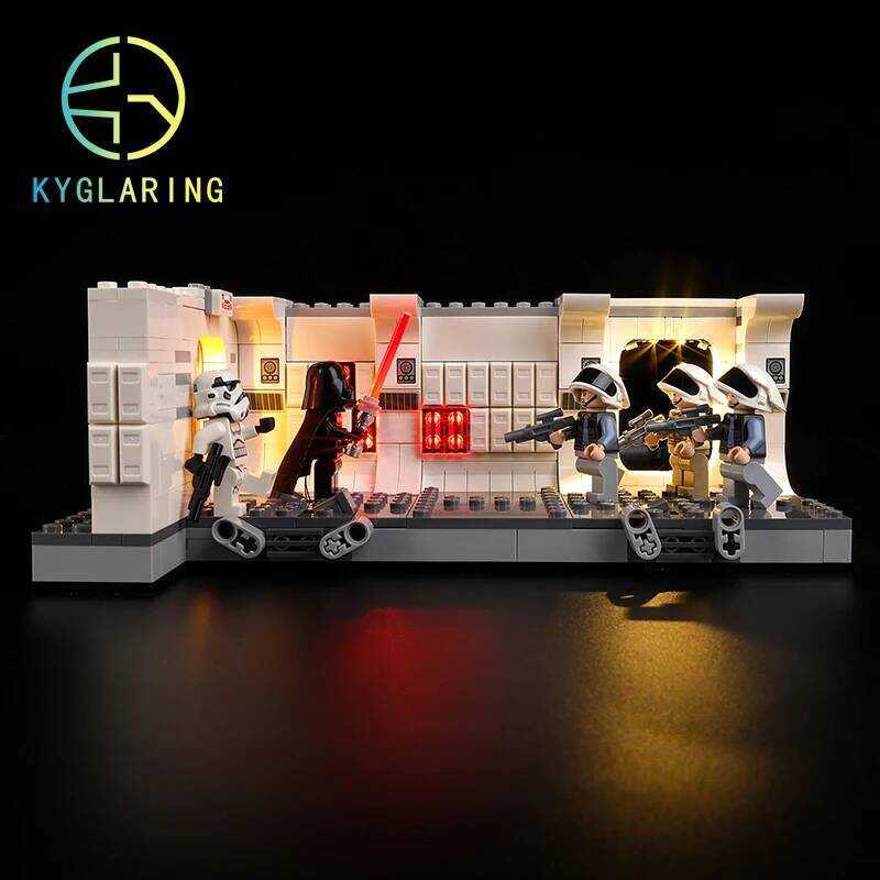 C Kyglaring Led Lighting Set DIY Toys For 75387 Boarding The Tantive IV Building Bloc (Only Light I