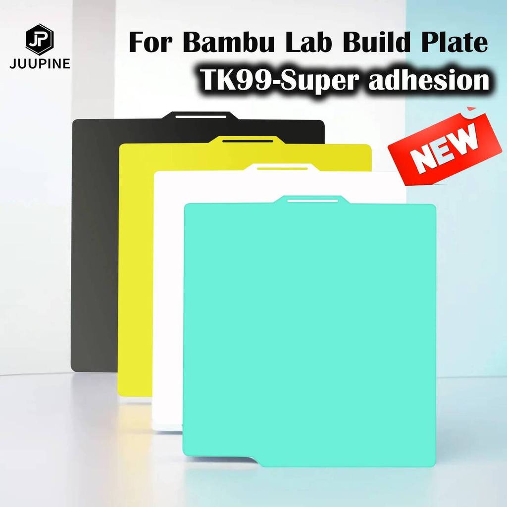 Juupine TK99 สร้างแผ่น PEI สําหรับ X1 คาร์บอนสร้างแผ่นสําหรับ Babambulab P1S P1P Heatbed 257x257 มม.