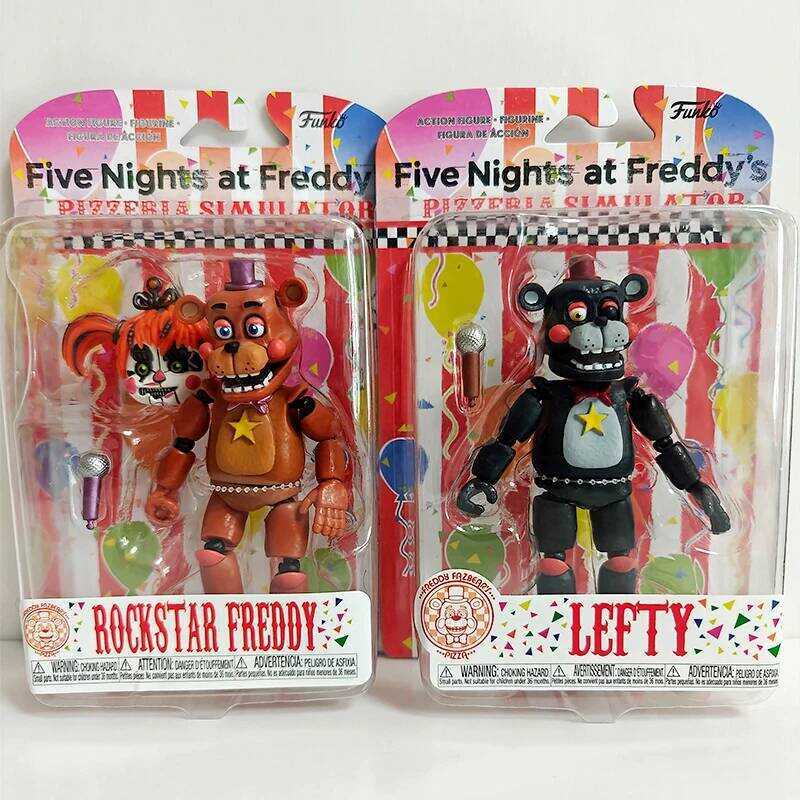 C FNAF Pizza Simulator Lefty/Roctar Freddy/Orville Elephant Action Figure Collection Model Vinyl Fi