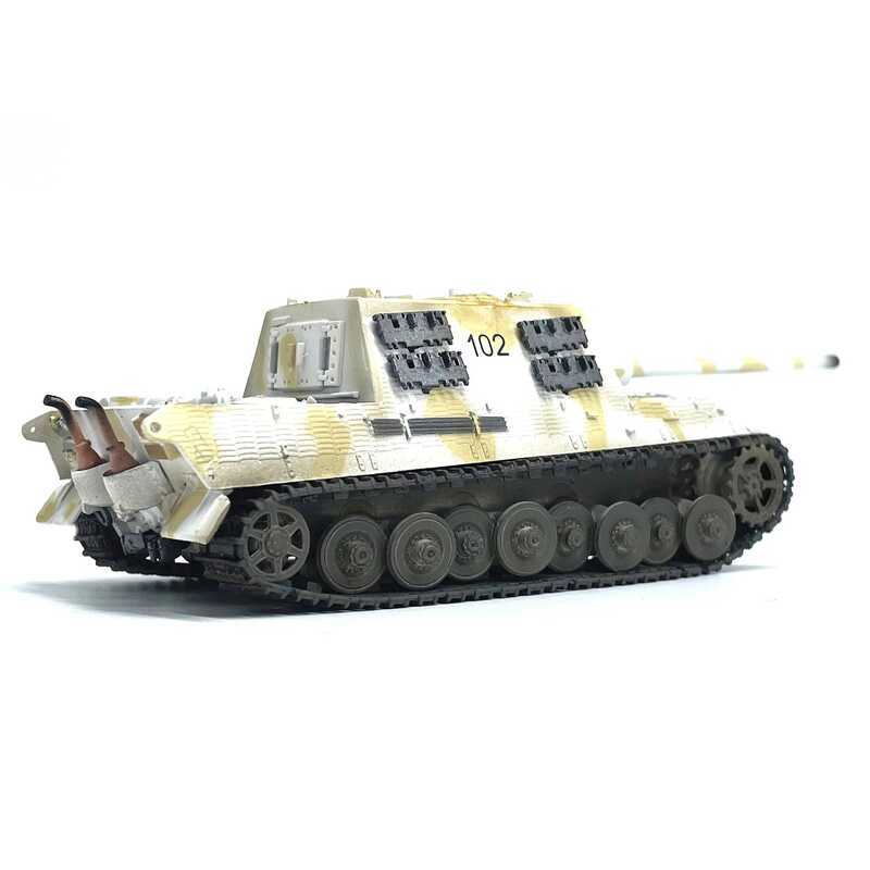 C Stock 36115 1:72 Ww2 German Jagdtiger Tank Model 102 # Snow Coating Static Finished Product Model