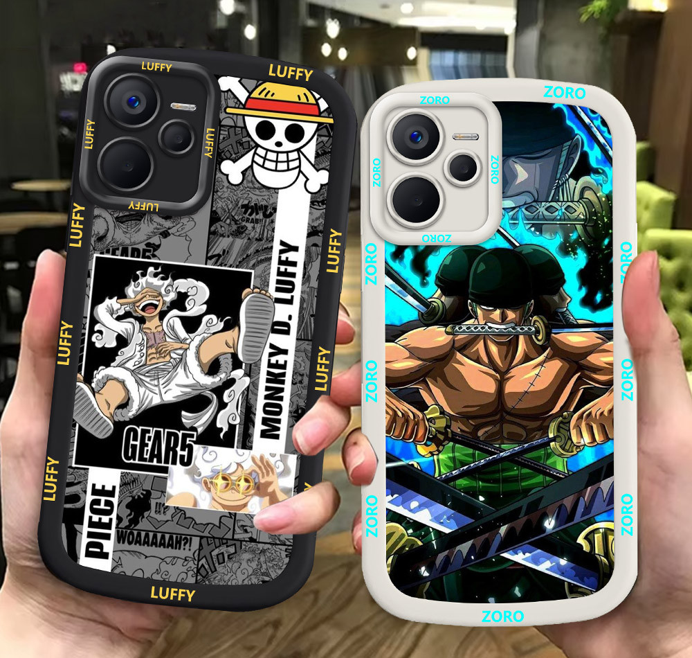 G57 Zoro One_Pieces ขาวดำเคสโทรศัพท์หรับ Realme C33 C35 C30S C30 2023 ปก