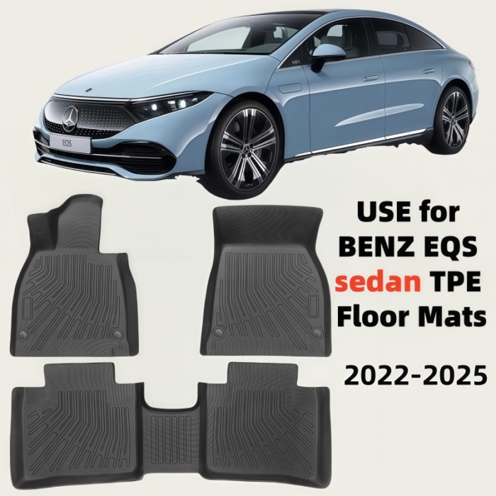 Use for BENZ EQS sedan For EQS 450 580 sedan floor mat EQS trunk mat custom AllWeather 2022 2023 20