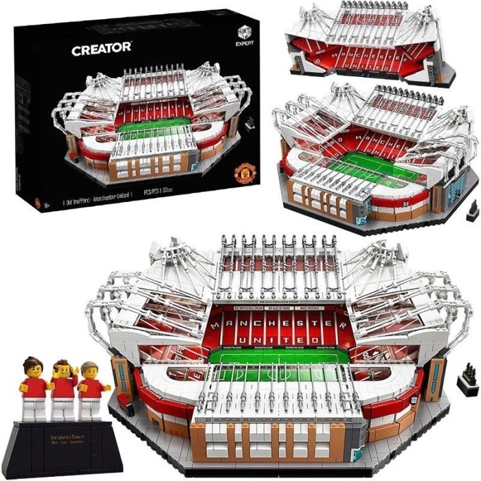 ใช้งานร่วมกับ LEGO Old Trafford Stadium 10272 Red Devils Manchester United Home Fans ประกอบอาคารบล็อ