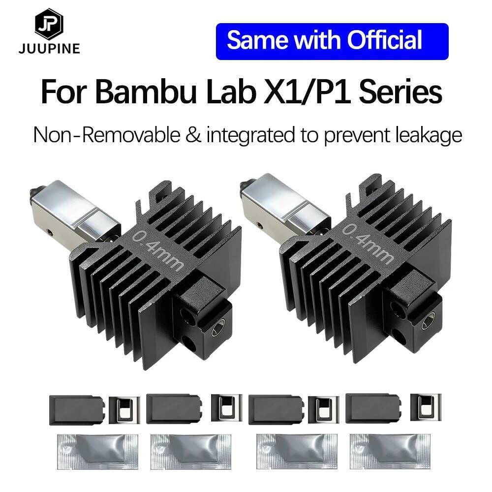 สําหรับBambu Lab P1S Hotend Bambulab X1CหัวฉีดP1S P1P X1 Printheadเหล็กชุบแข็งการออกแบบแบบบูรณาการป้