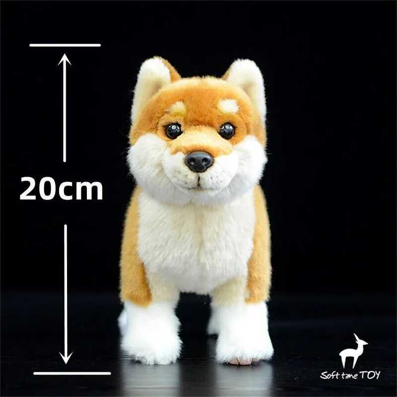 C Shiba Inu Plush Animal Lifelike Shiba Dog Plushie Japanese Akita Dog Simulation Stuffed Toy Akita
