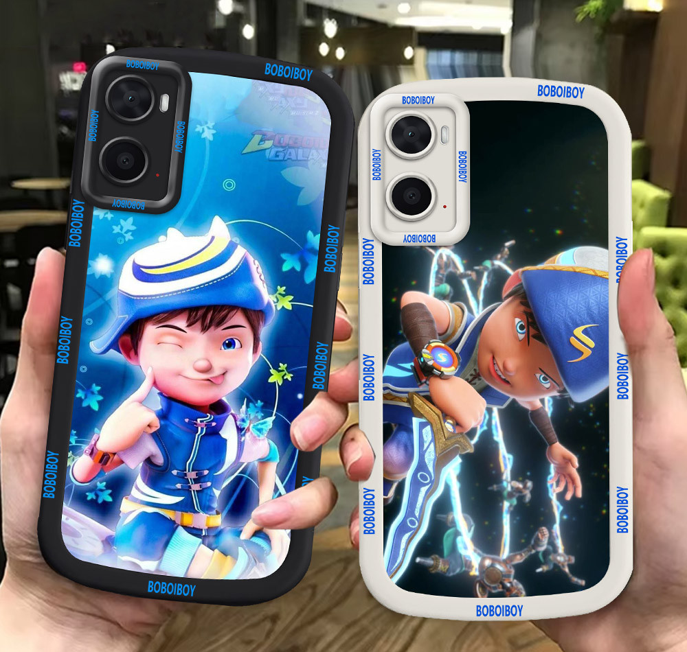 G69 BoBoiBoy ขาวดำเคสโทรศัพท์หรับ OPPO A76 A36 A96 ปก