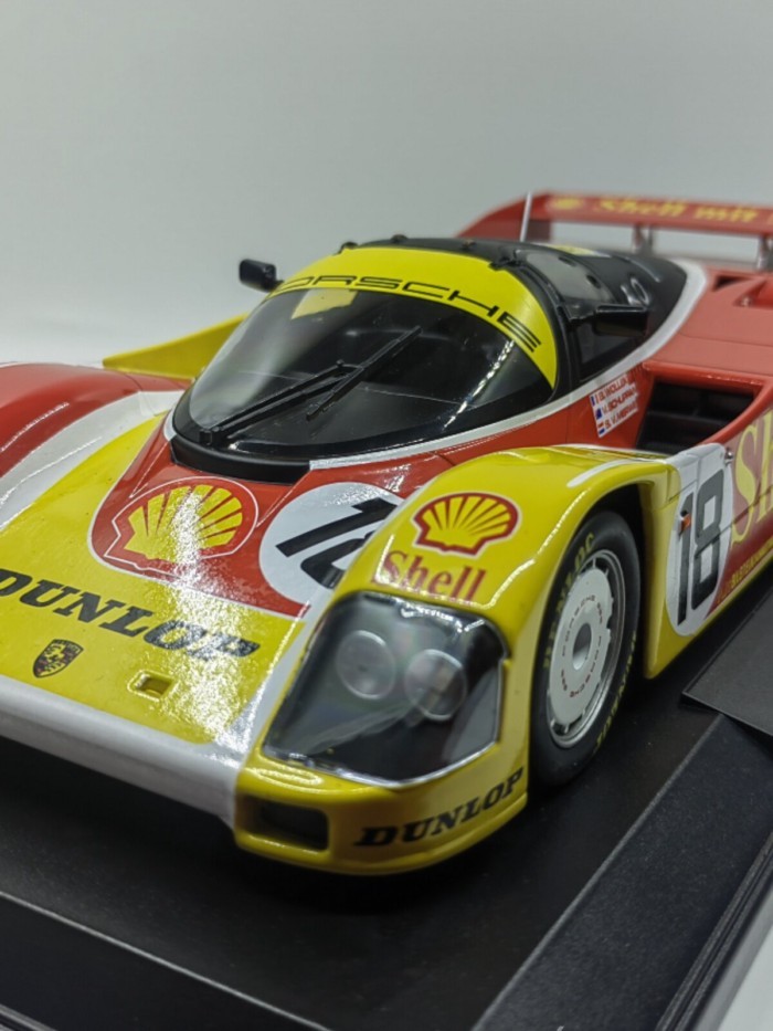 Norwell NOREV 1/18 Porsche 962 SHELL SPARK รุ่นโลหะผสม
