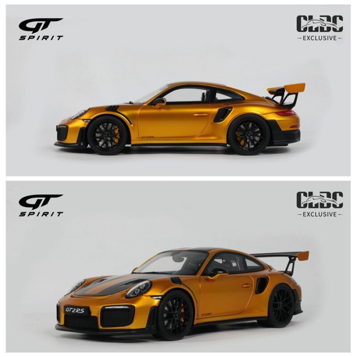 GT Spirit 1: 18 Porsche 911 991.2 GT2 RS โมเดลรถเรซิ่นพร้อมกล่องแสดงผล