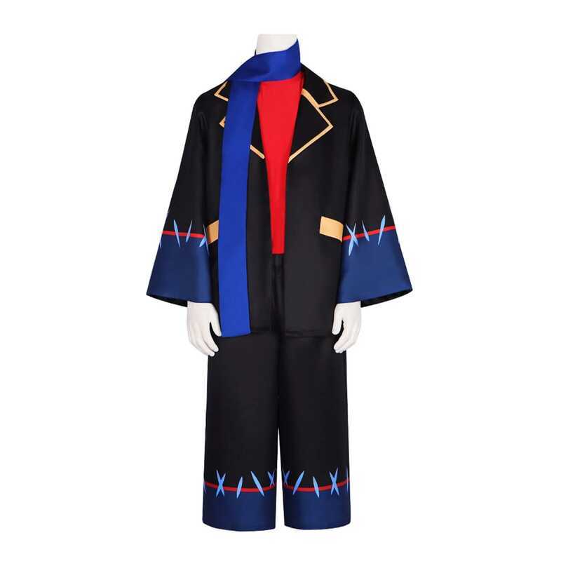 C [Innovative] In Undertale Error Sans Cosplay Costume For Black School Jacket Pants With Royal Blu