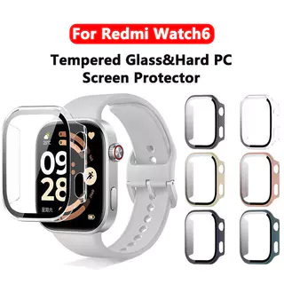 【สาย+เคส】สำหรับ Redmi Watch 6 สายยางกีฬาหน้าจอป้องกันกรณีคอมพิวเตอร์,สร้อยข้อมือ SmartWatch สำหรับ Redmi Watch 6