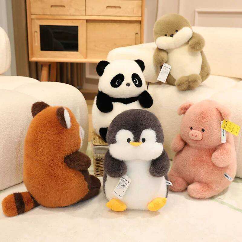 C Er Soft Pink Pig Plush Toys Stuffed Animals Duck Panda Elephant Penguin Fluffy Toys For Girls Bes