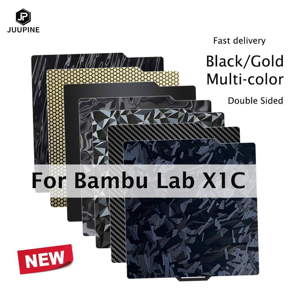สําหรับBambu Lab X1Cสร้างแผ่นเรียบคาร์บอนรังผึ้งพื้นผิวX1CอัพเกรดBambulabsชุดพิมพ์แผ่นBambulab X1 อุ
