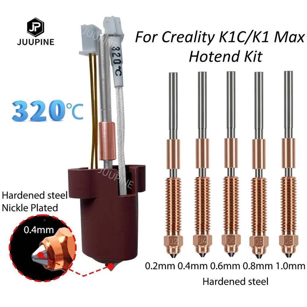 สําหรับ Creality K1C อุปกรณ์เสริมอัพเกรดชุด k1c hotend หัวฉีดชุดสําหรับ creality K1 Max hotend quick