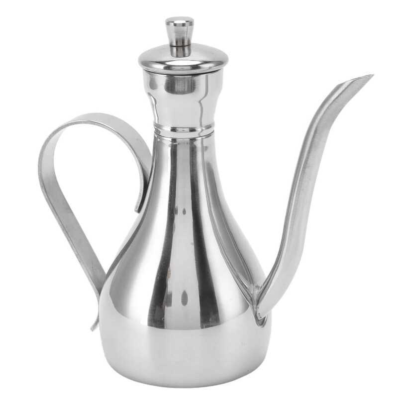 C 350Ml Stainless Steel Oil Dispenser Bottle Cooking Oil Pot Filtering Oil Residue Bottle Home Kitc