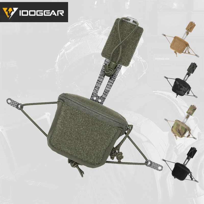 IDOGEAR ยุทธวิธี NVG กระเป๋าแบตเตอรี่น้ําหนักเบา Tegris Hook & loop PVS31 ระบบรักษาความปลอดภัยแบตเตอ