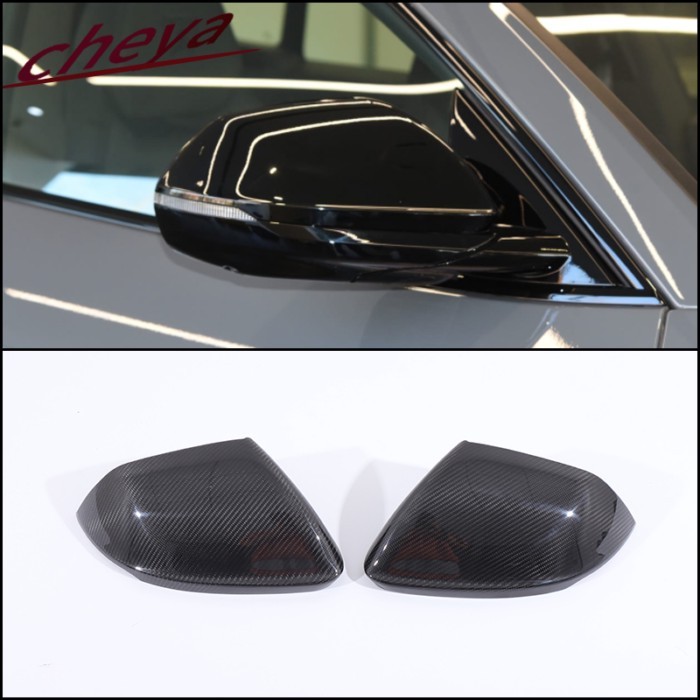 x2 Carbon Fiber Car exterior rearview mirror decorative cover Suitable for Lamborghini URUS Audi Q8