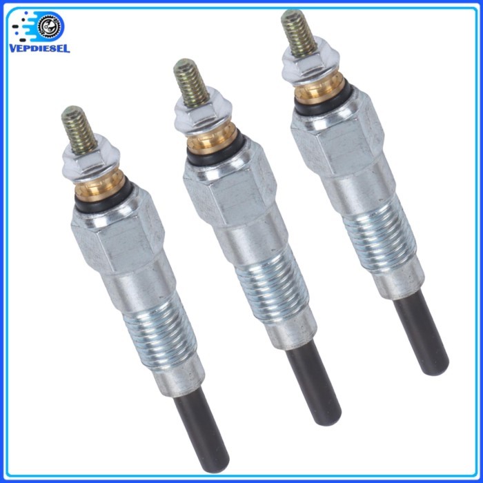 3pcs Glow Plugs M87919 AT110814 For John Deere 330 430 455 X495 X595 655 755 New Excavator Accessor