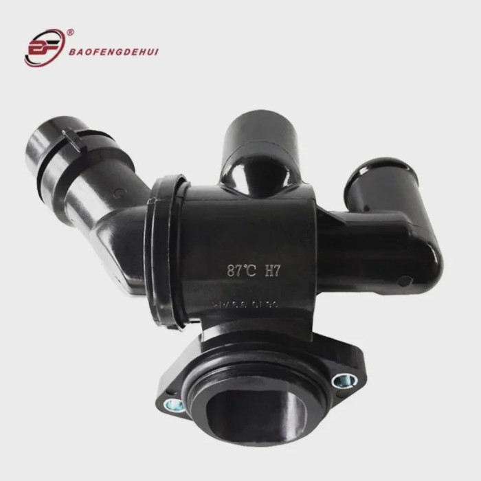 Auto Thermostats Engine Cooling Housing Kit For Audi C6 2.0T A4 A4Q A6 A6Q AA4C For Seat Exeo 06D12