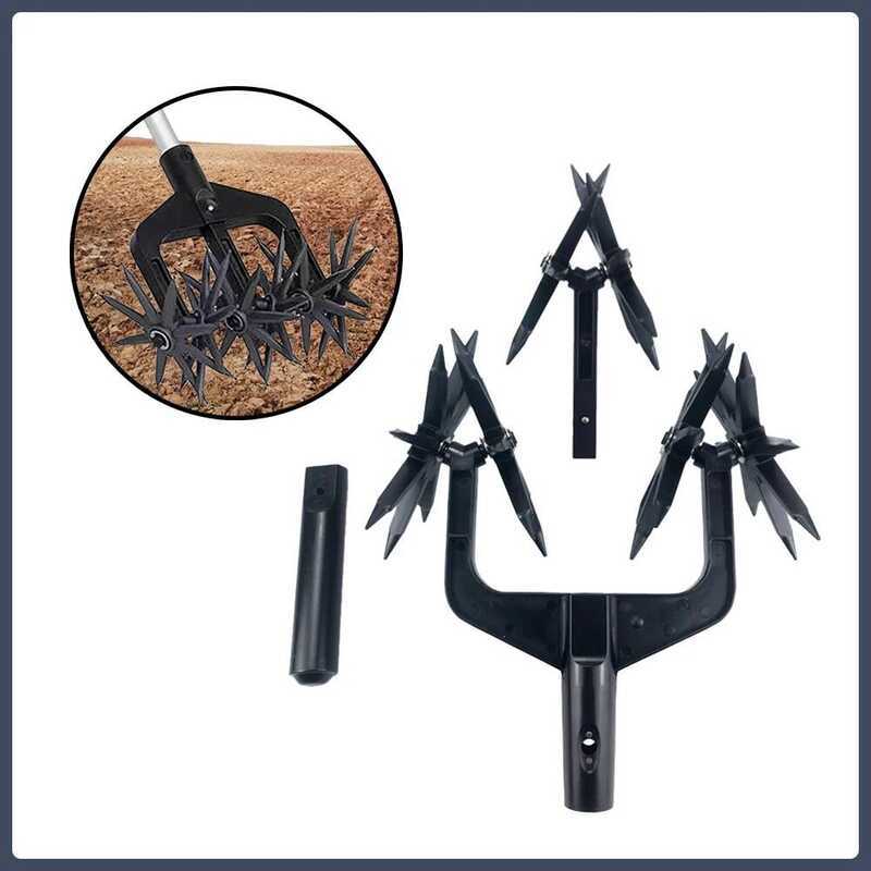 C 2 In 1 Garden Aerator Garden Soil Scarifier Ventilated Scarifier Gardening Rotary Tiller Garden L