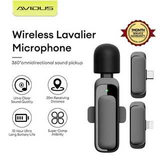 3Fc5 [Avidus]Se81 Dual Wireless Lavalier Microphone With Long Battery Life, Suitable For Ios Ty